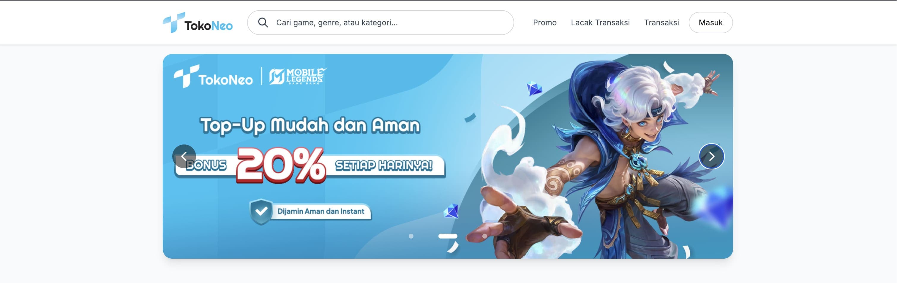 TokoNeo — Game Voucher Marketplace Engine